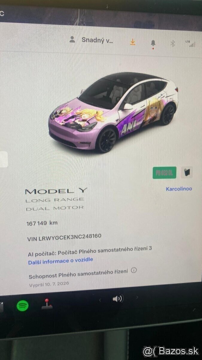 Tesla Model Y Long Range Ryzen, 1. Majiteľ, Biely int. DPH - 13