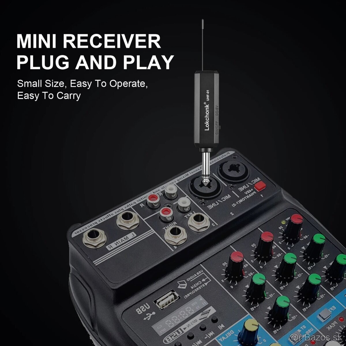 Digitálny mikrofón bezdrôtový + komplet : nový a zabalený - 13