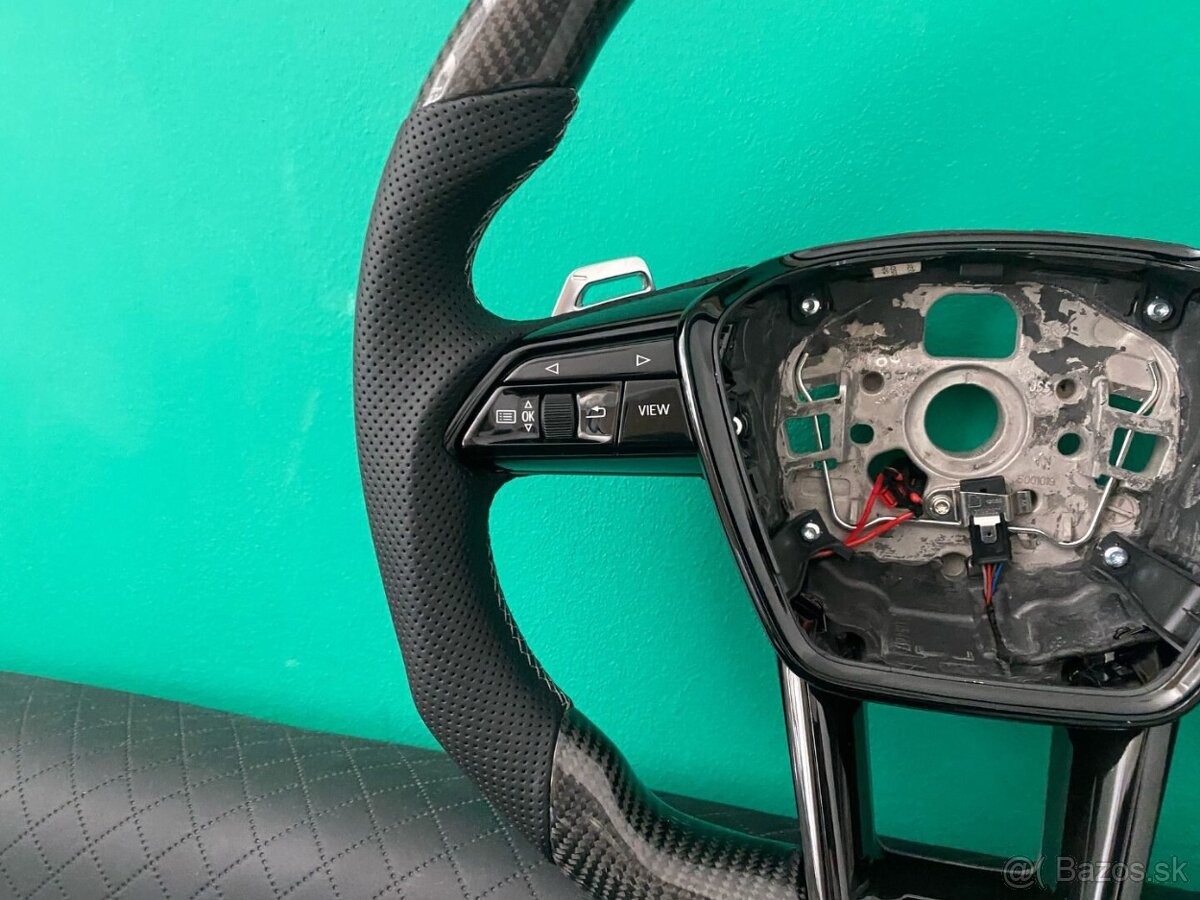 AUDI VOLANT KARBONOVY A6 A7 C8 Q8 S8 SQ8 E-TRON - 13