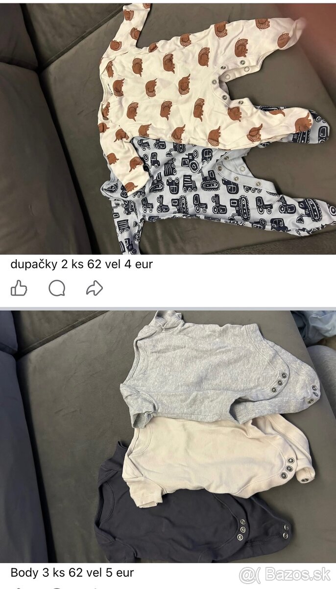 Predám oblecenie pre chlapca od 56-74 velkost - 13