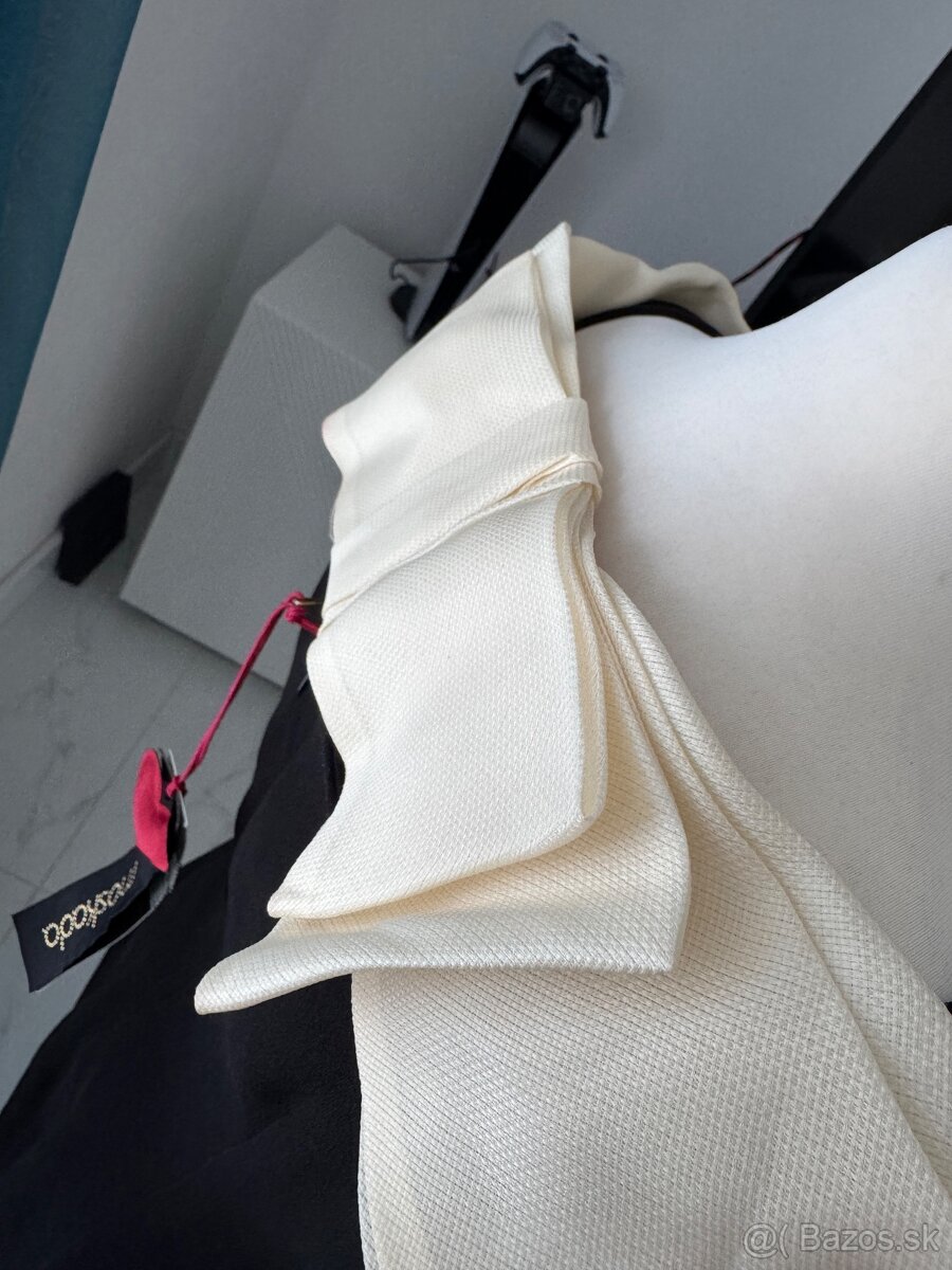 Moskada saty vestido cuello talianske luxusne saty - 13