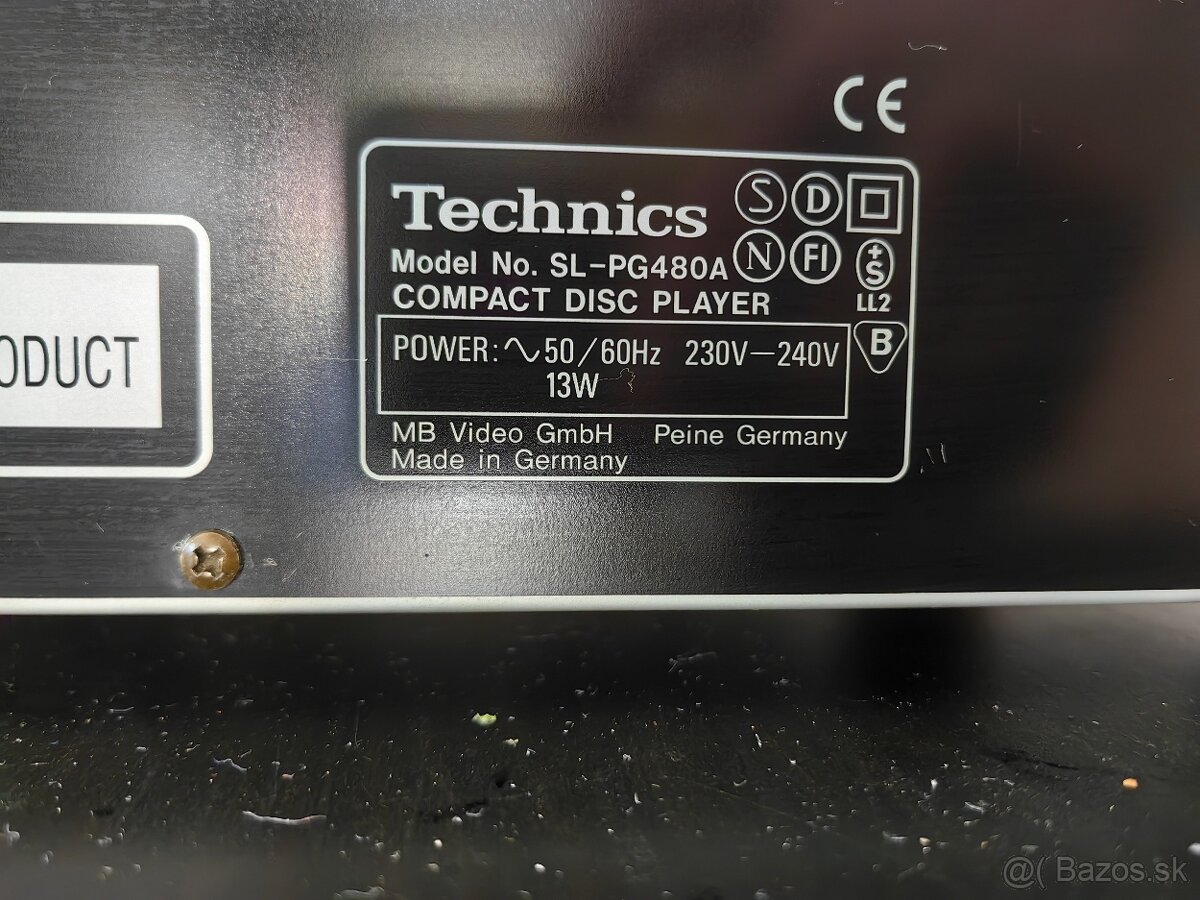 Technics SL-PG480A – CD prehrávač - 13