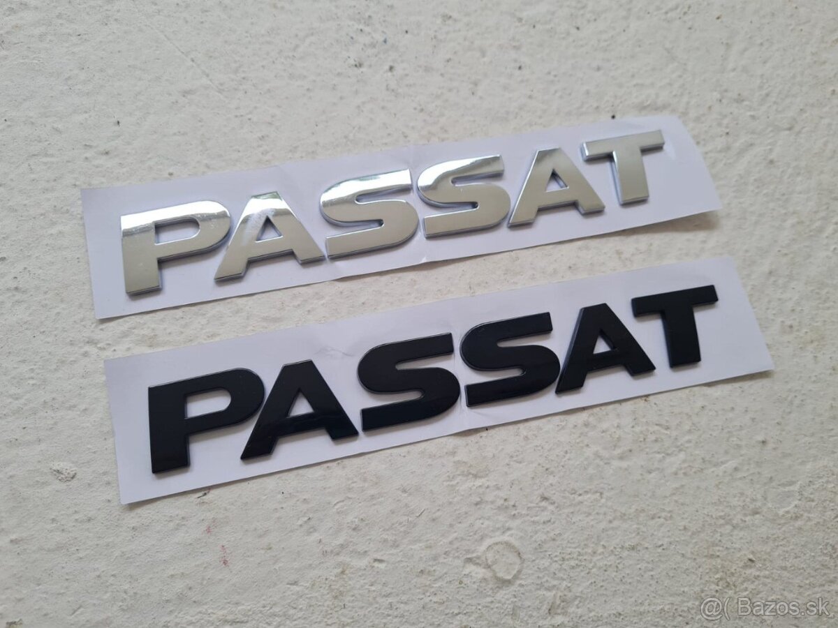 Chrómové a čierne nápisy na kufor VOLKSWAGEN - 13