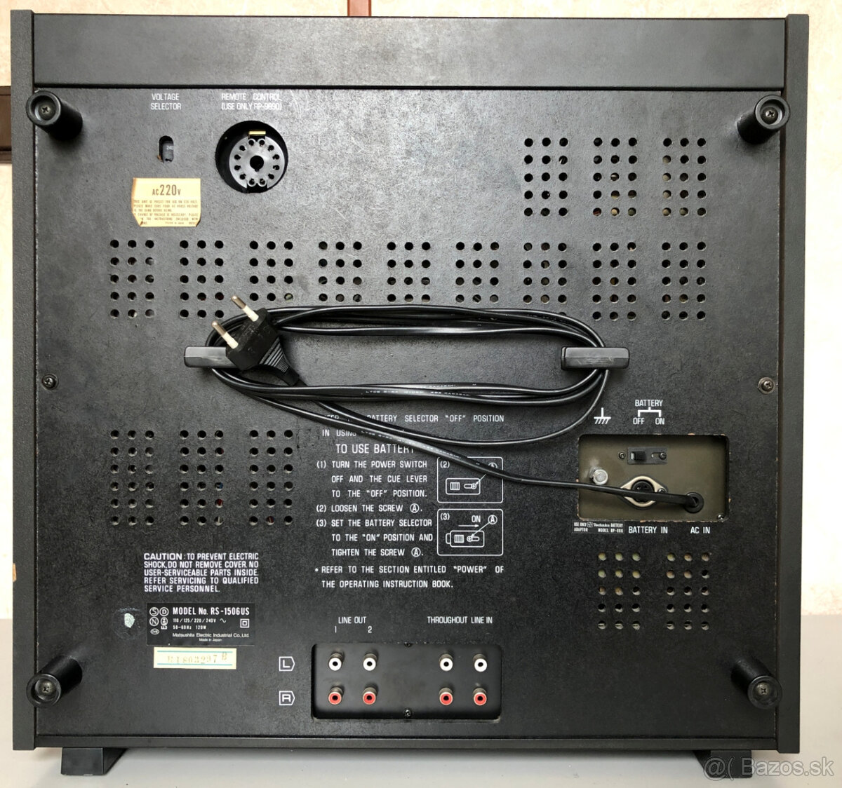 Technics RS 1506 US - 13