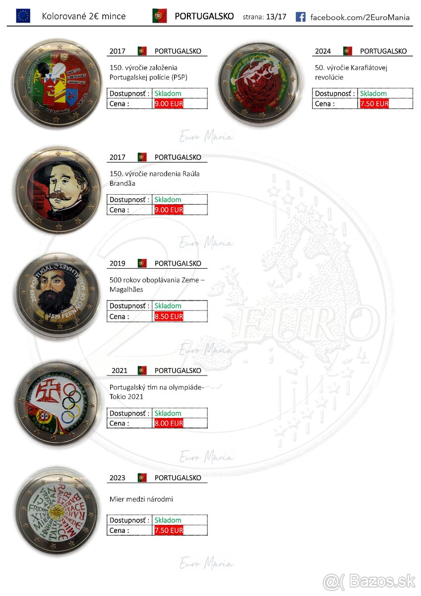 2 euro kolorovane mince - 13