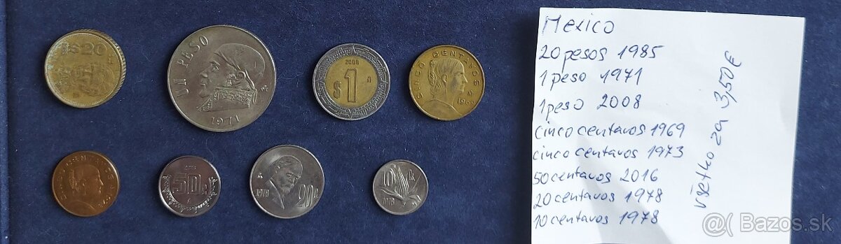 Zbierka mincí - Latinská Amerika, Afrika, Kanada, Vatikán me - 13