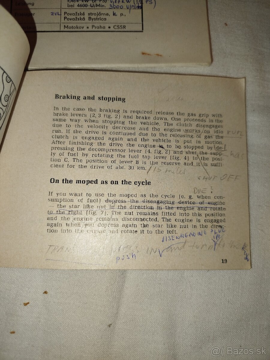 Jawa ,Vzacne - navod - 13