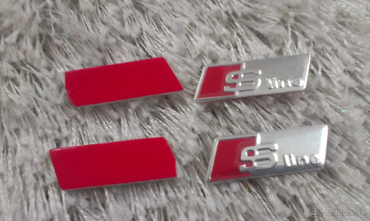 MIX AUDI SLINE PREDNE ZADNE CIERNE STRIEBORNE - 13