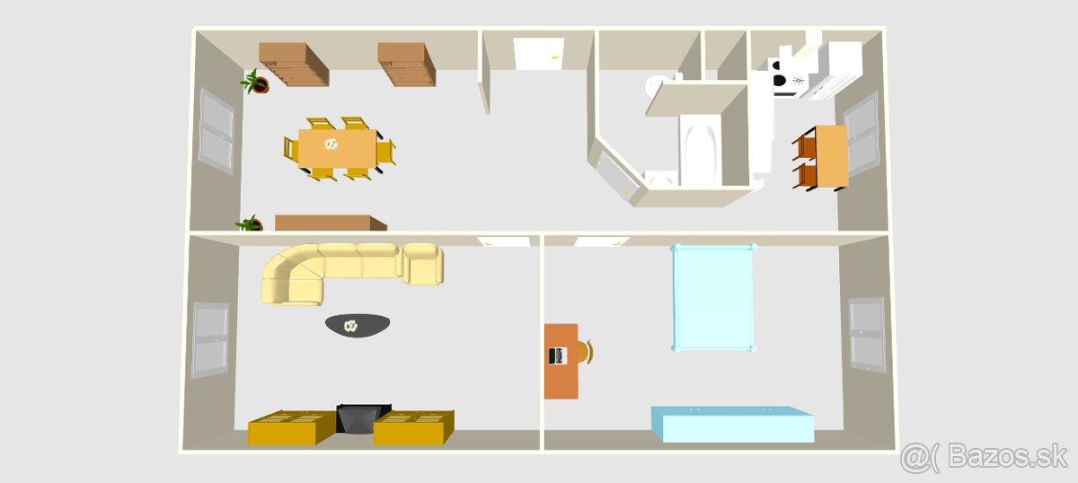 Na predaj trojizbový byt blízko centra mesta LC - 13