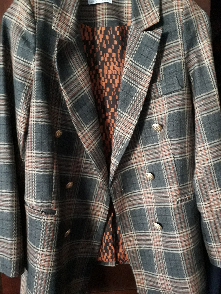 vintage kárované sako - 36 - 13