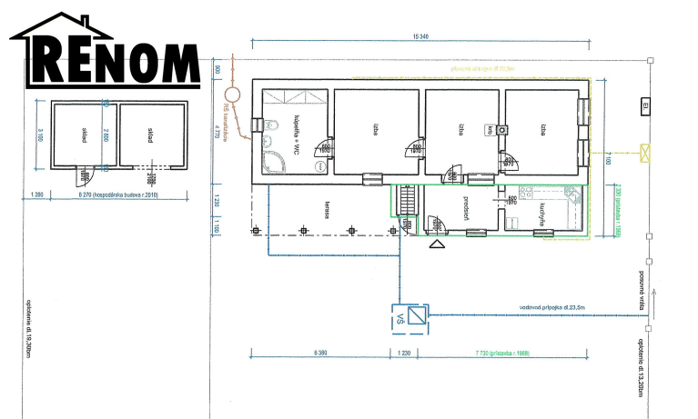 Zrekonštruovaný dom s bazénom a letnou kuchynkou - 13