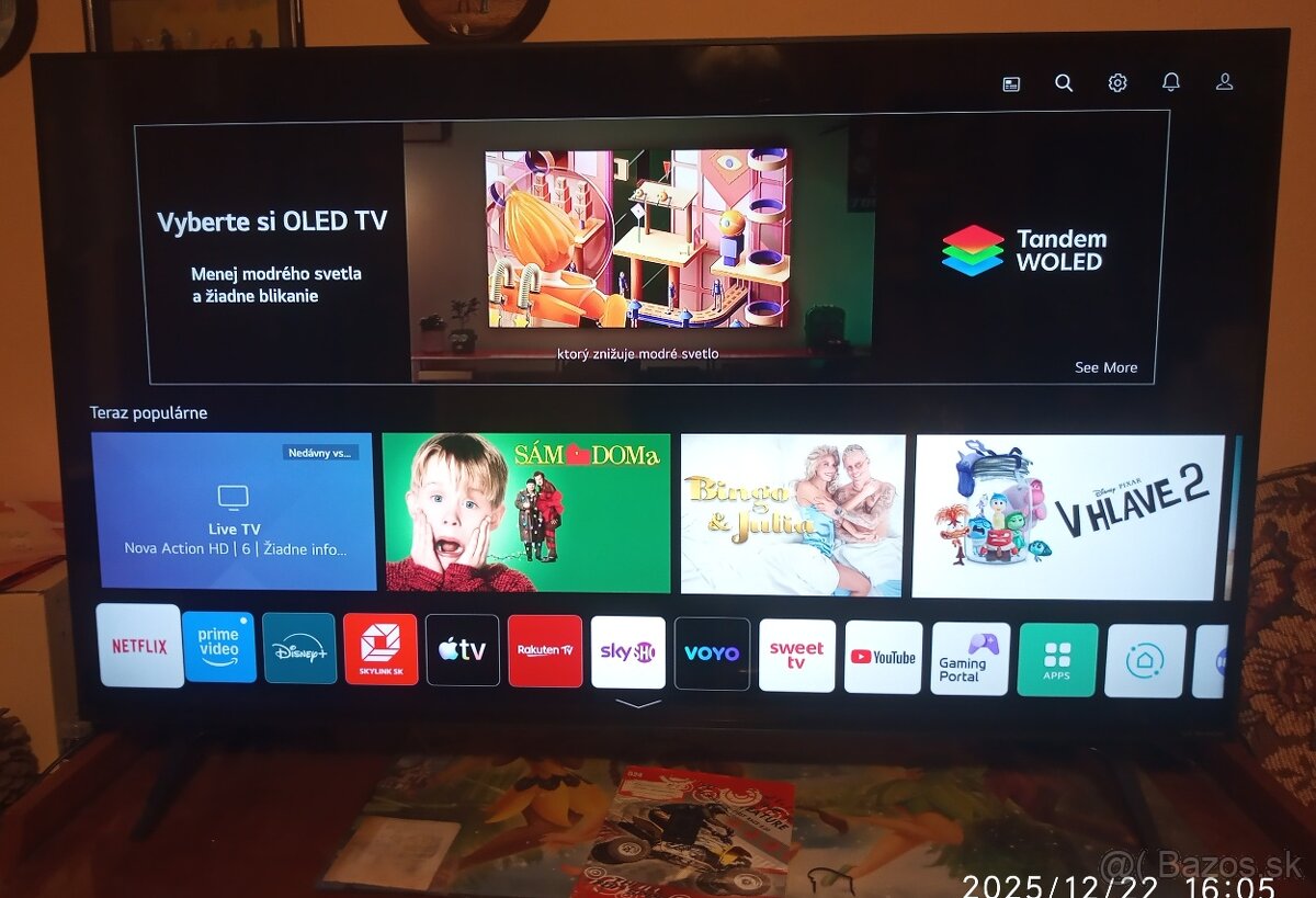 Predám Smart LED 4K UHD TV LG43NANO753 108cm - 13