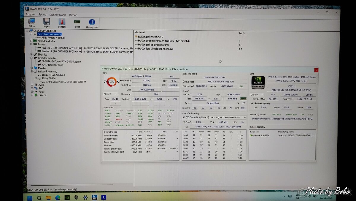 Predám Lenovo Legion 5 Pro 16ACH6H - 13