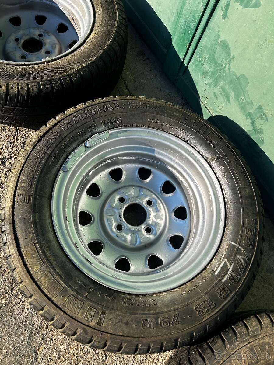 Disky 4x100 r13 plechové - 13