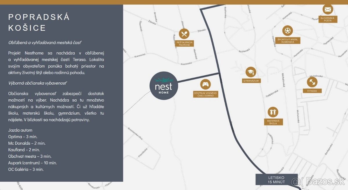 3-izbový byt s terasou v NOVOSTAVBE, Popradská, KE - 13