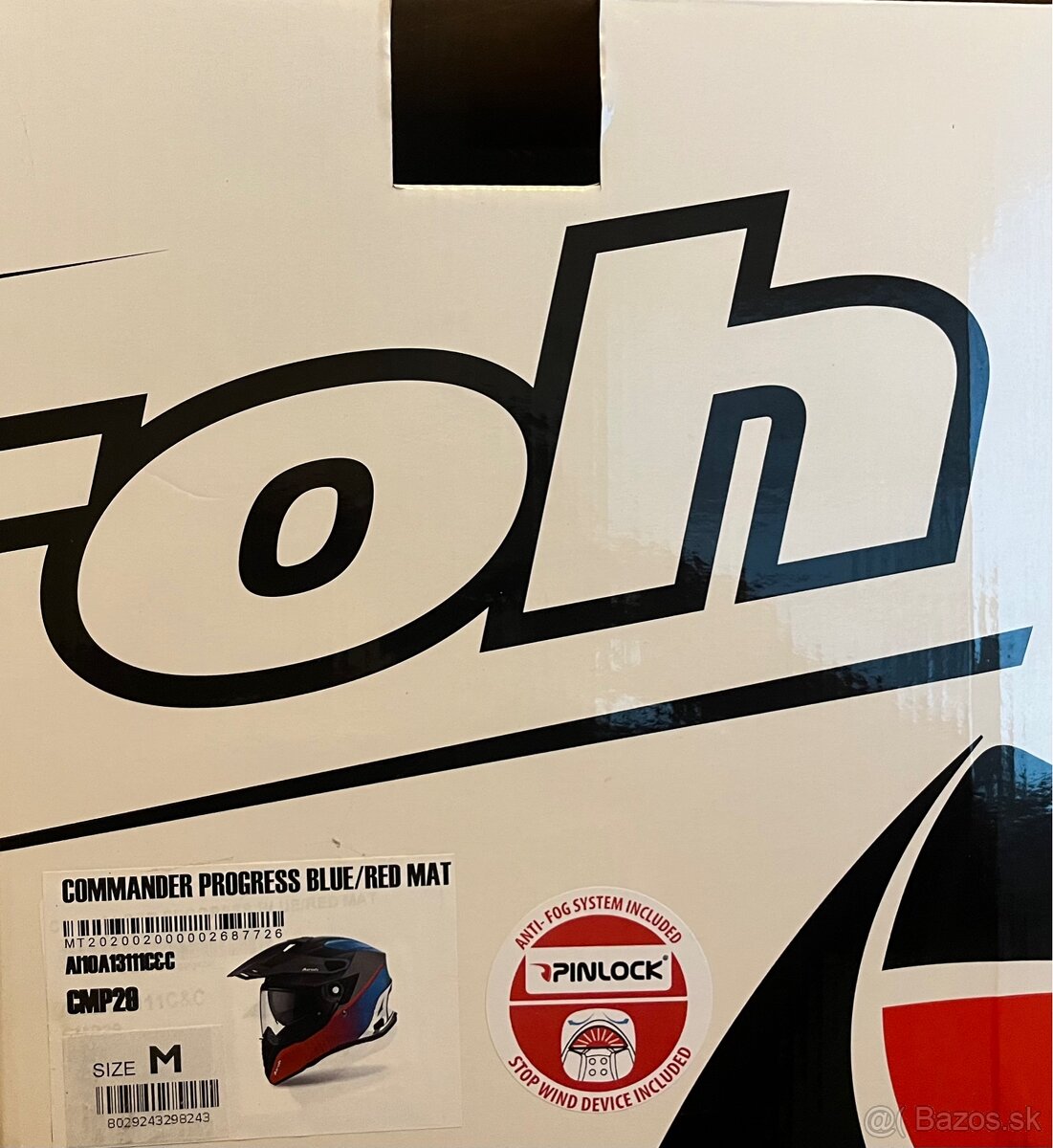 Airoh Commander Progress Enduro helma Blue/Red/Mat - 13