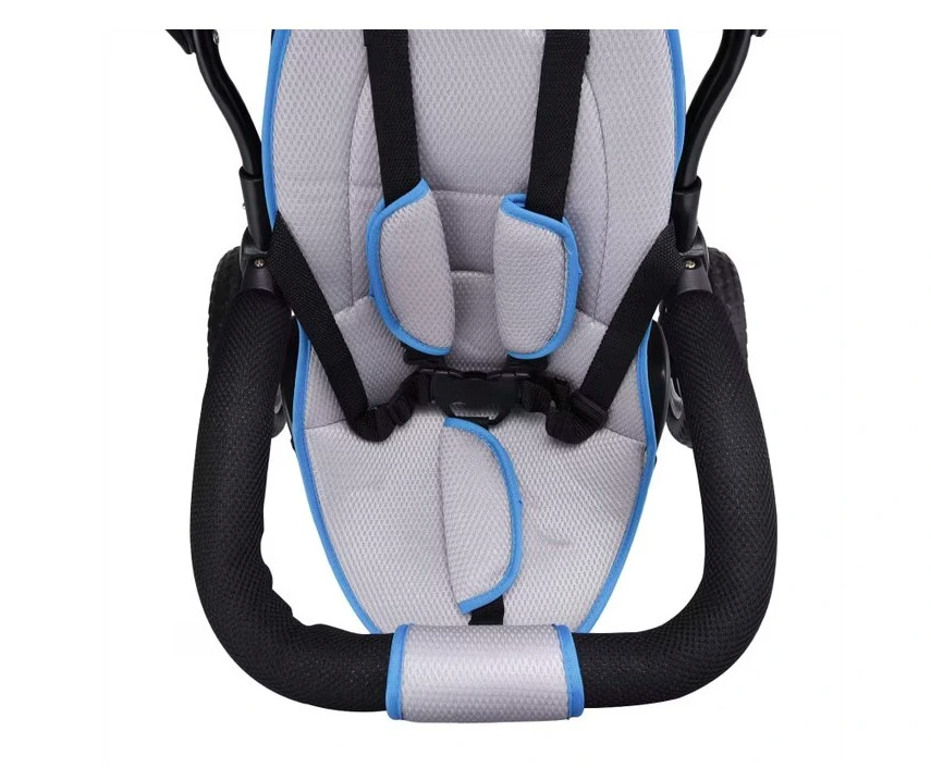 Detská trojkolka so strieškou - ružová a modrá - 13