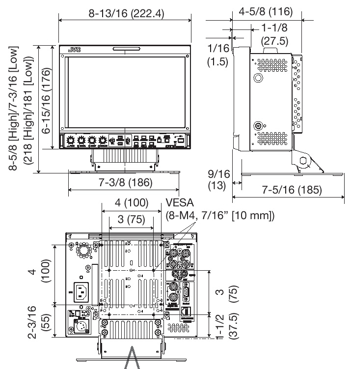 REZERVOVANÉ Profesionálny kamerový LCD monitor JVC DT-V9L1D - 13