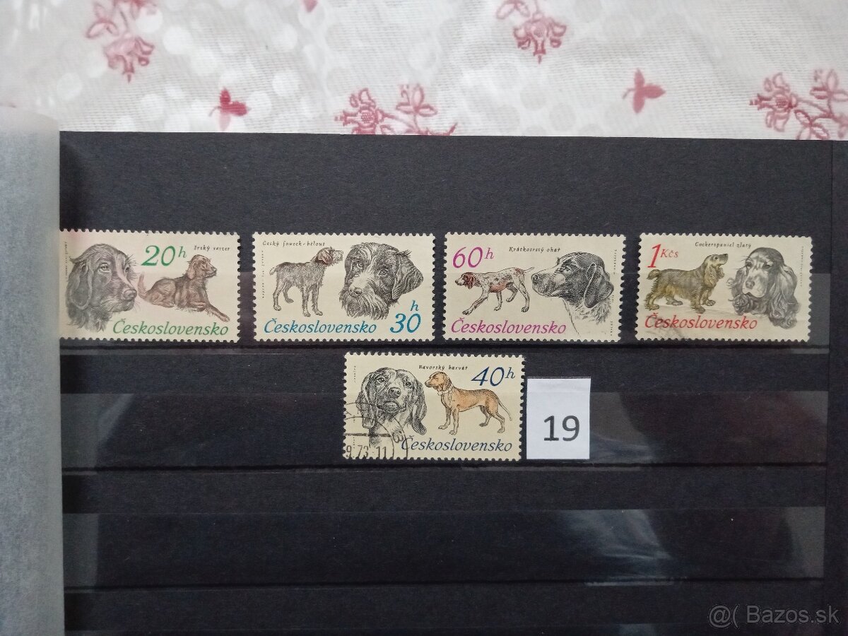 Poštové známky č.433 - ČESKOSLOVENSKO - 20 sérií - 13