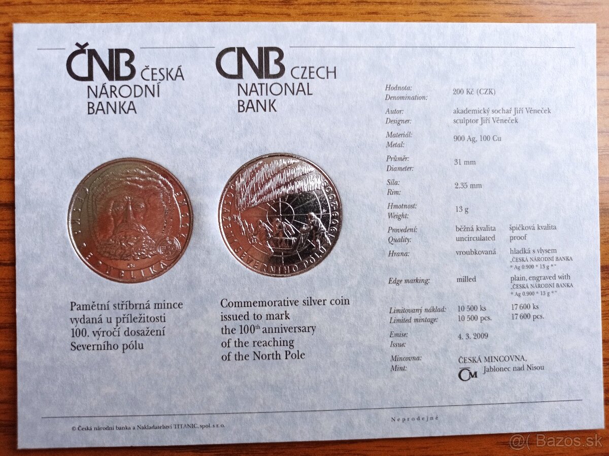 Strieborné mince - Česka Republika - PROOF - 13