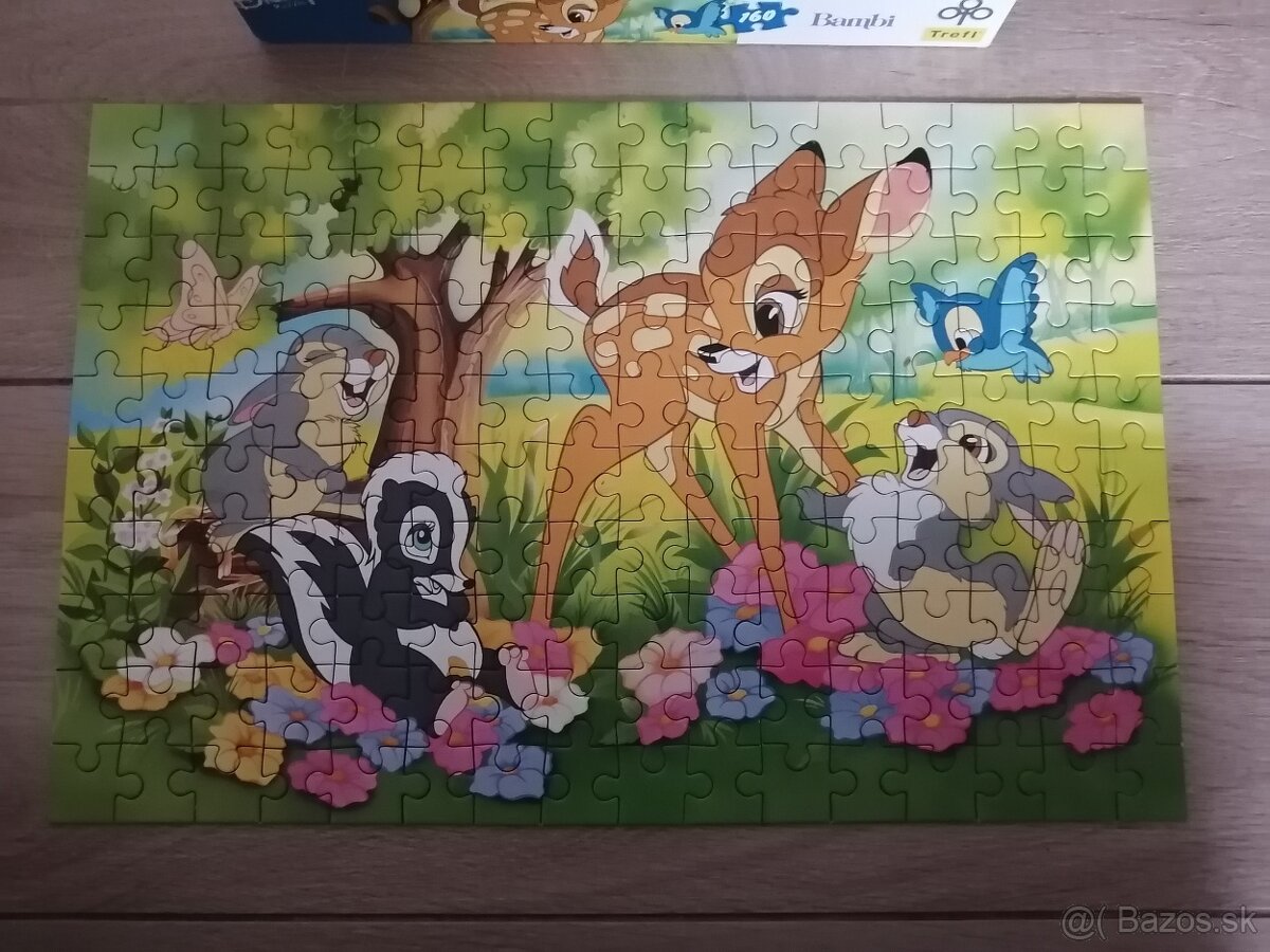 Puzzle Hľadá sa Dory, Macko PU, Bambi, Minnie, Ebchantimals - 13