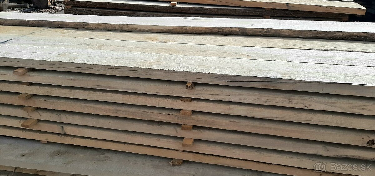 Dubové podvaly, fošne, hranoly, dosky...rôzne rozmery sušené - 13