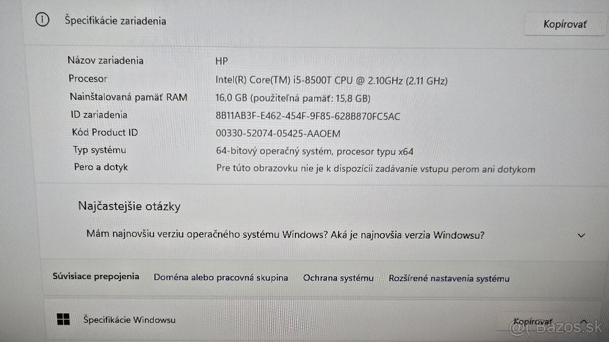 HP ProDesk 400 G4 kompletná zostava - 13