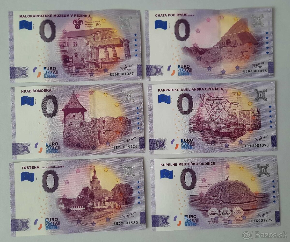 0€ / 0 euro suvenírová bankovka - 13