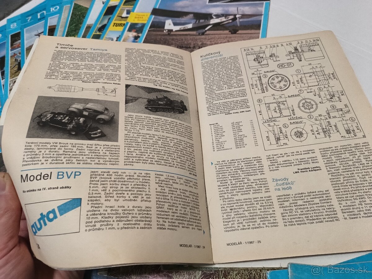 časopis Modelár 1979-1991, 58 čísiel - 13