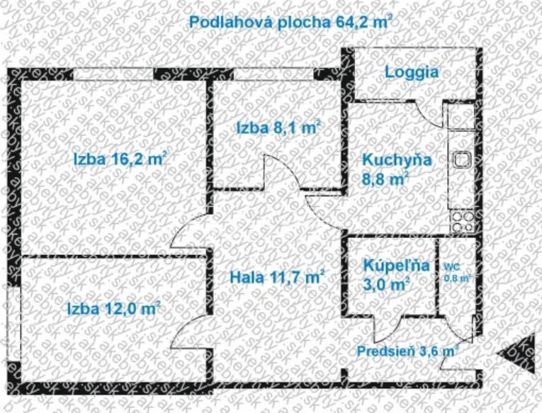 Predaj 3-izbového bytu v zelenej časti Bratislava-Petržalka - 13