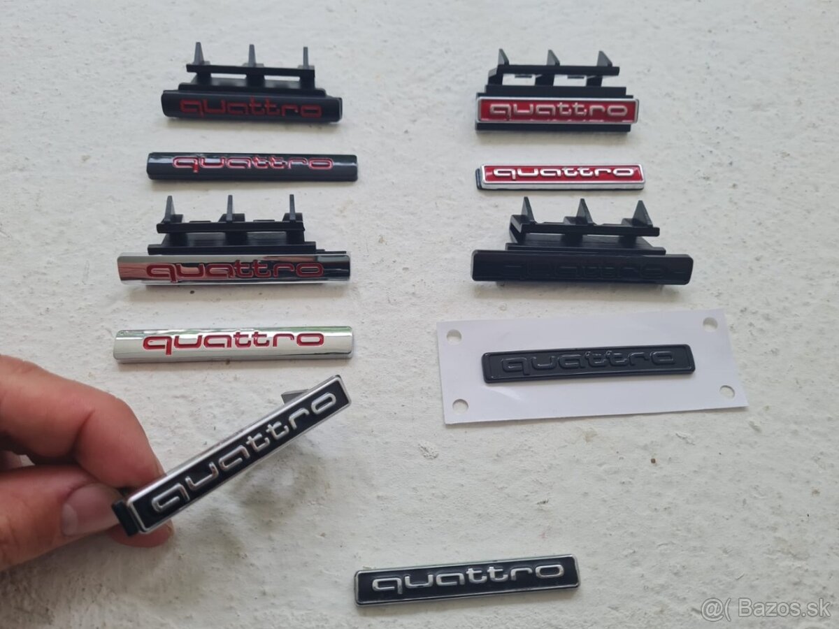 QUATTRO menší nápis do masky v rôznych farbách - 13