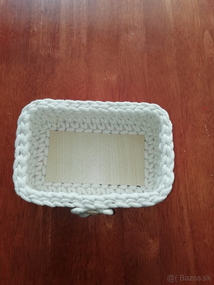 Háčkované košíčky, vianočný darček - 13