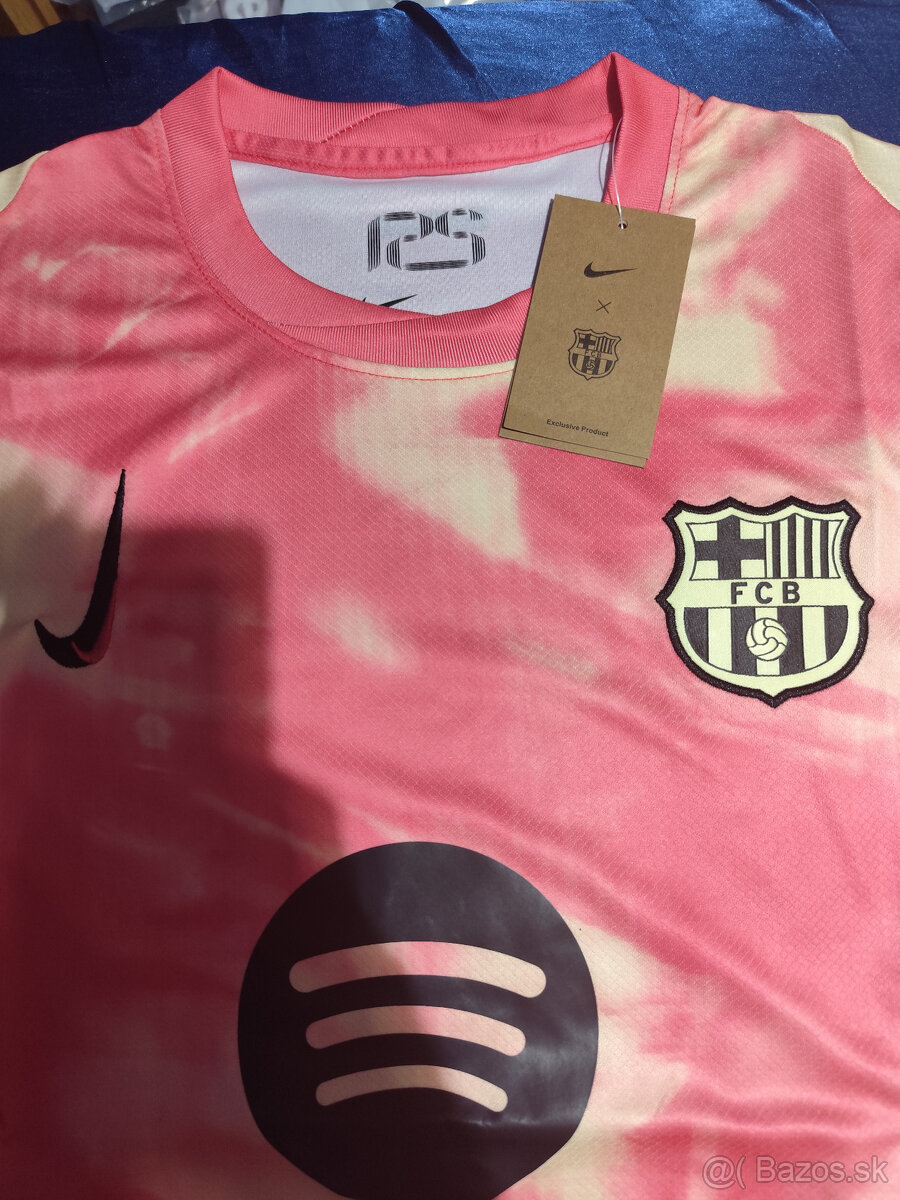 Dres Fc Barcelona Ružový Unikát Batikovaný Nový s visačkami - 13