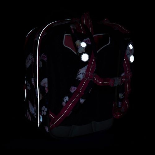 Školská taška s pierkami COCO - 13