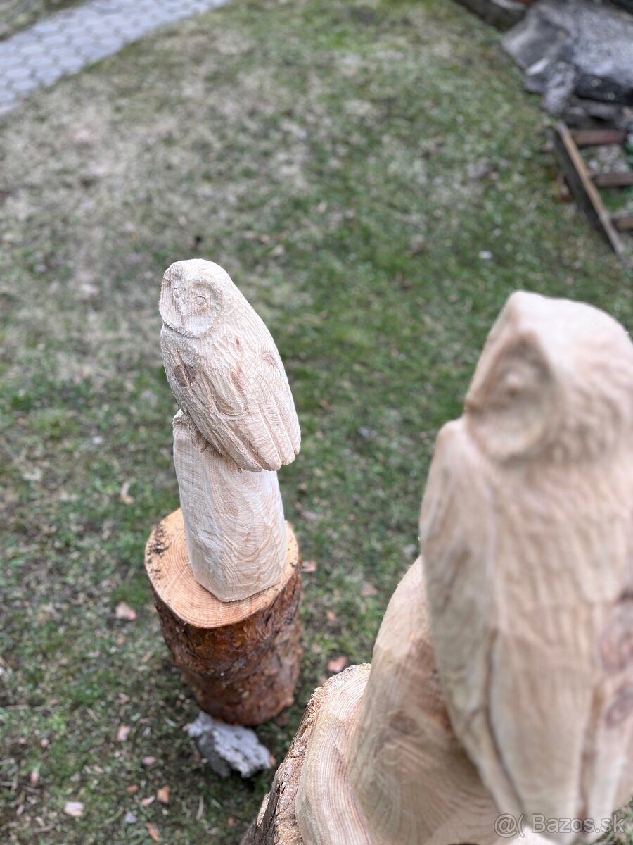 Drevené sochy sovy🦉 - 13