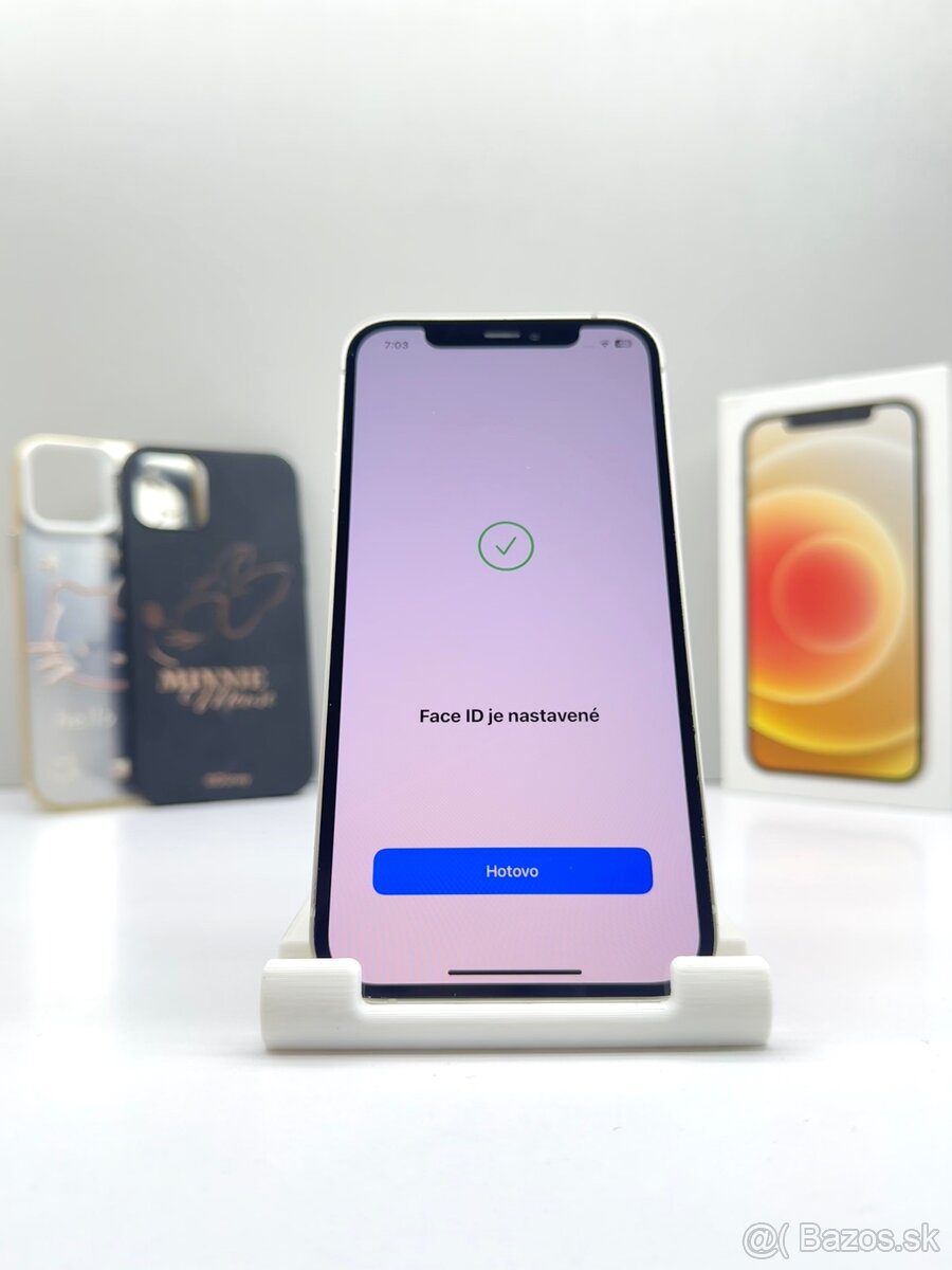 iPhone 12 WHITE TOP STAV 100% BATÉRIA - 13