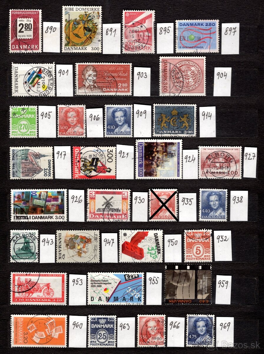 B Dánsko (à 0,10 €) - 13