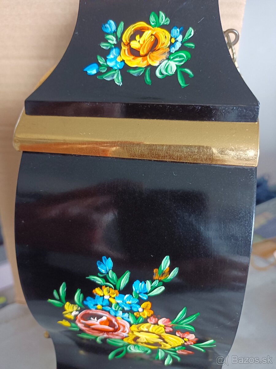 Boulle hodiny starožitný, Swiss made, Saints Helena - 13