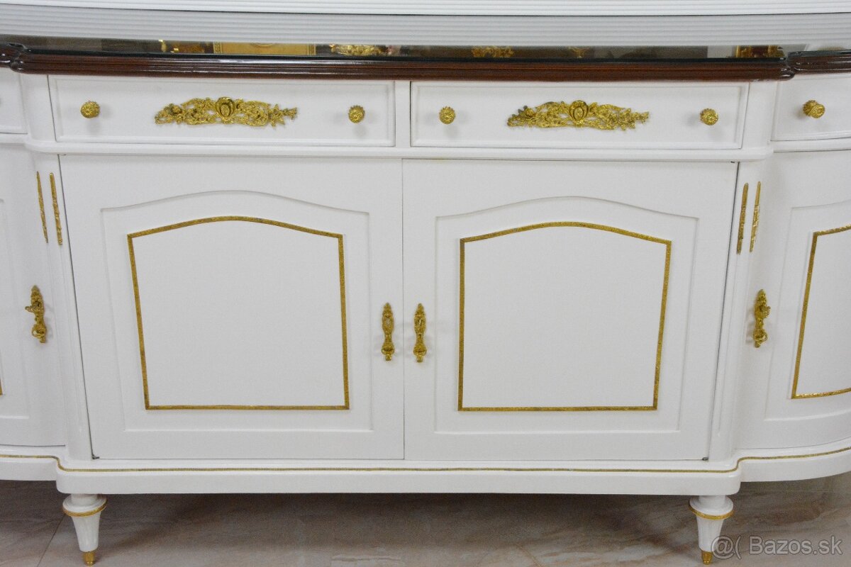 Zámecký jídelní set - 11 částí - zdobený bronzem - 13