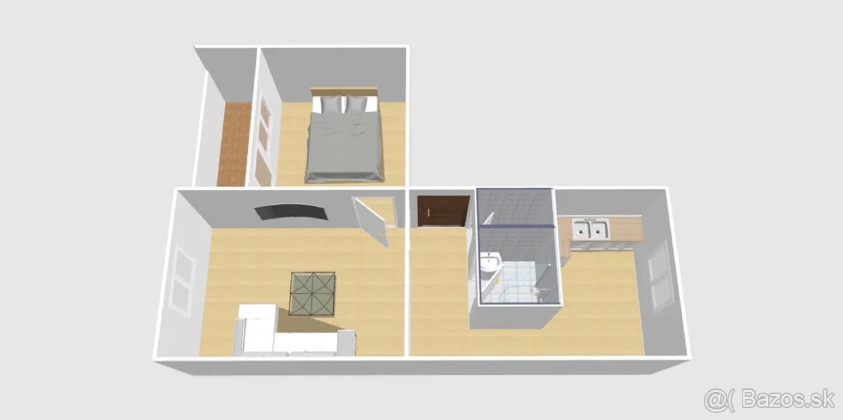 2 izb. byt na predaj - Rimavská Sobota - 48m2 – foto 8