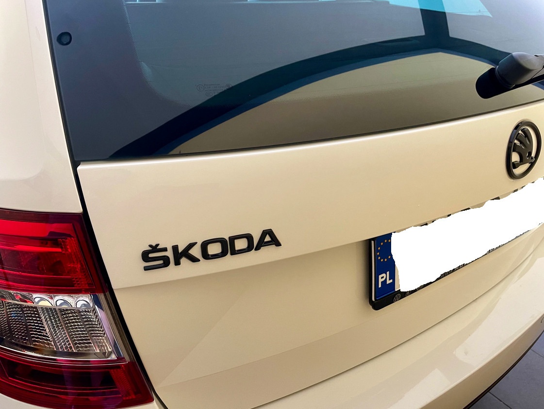 ŠKODA nápisy ČIERNE / CHROMOVE - 13