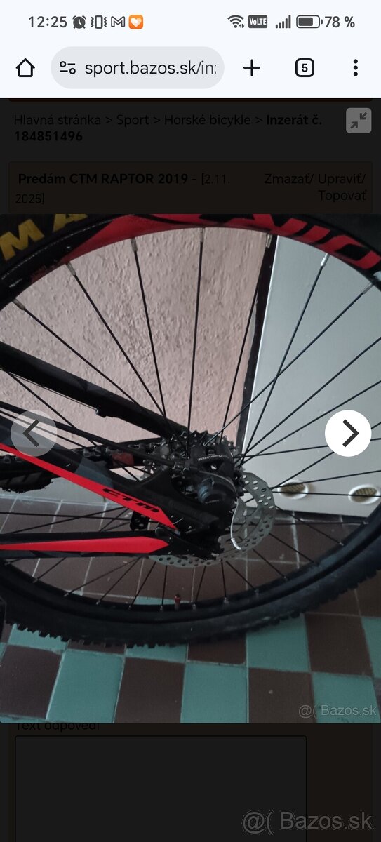 Predám CTM RAPTOR 2017 - 13