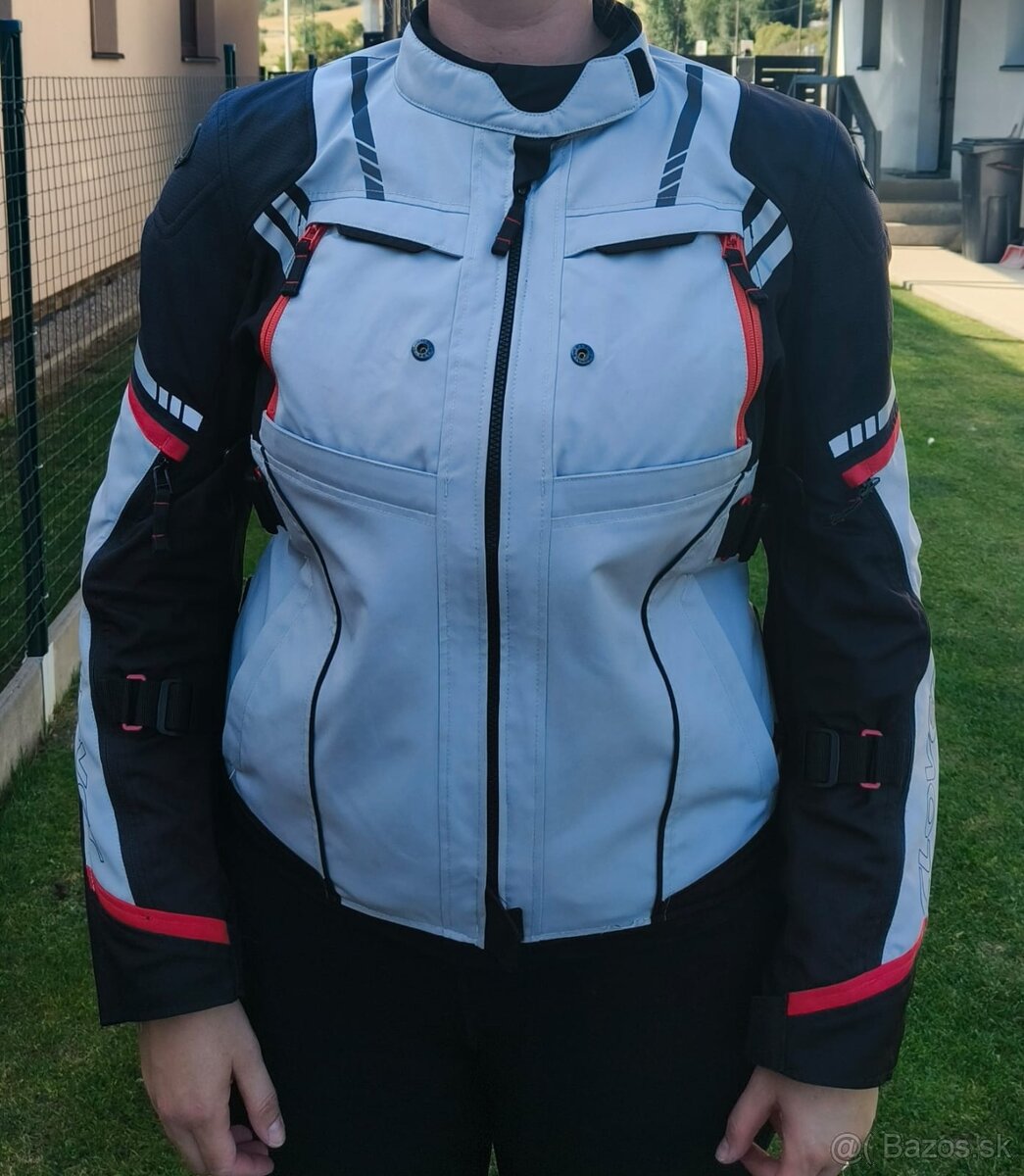 Dámska moto bunda CLOVER HYPERBLADE WP black/grey - 13