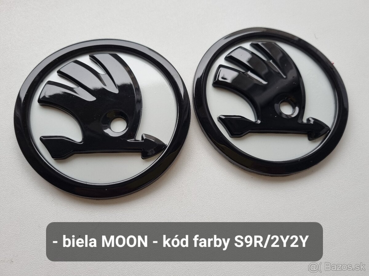 FAREBNY ZNAK SKODA - LOGO EMBLEM SKODA FAREBNE LAKOVANE - 13