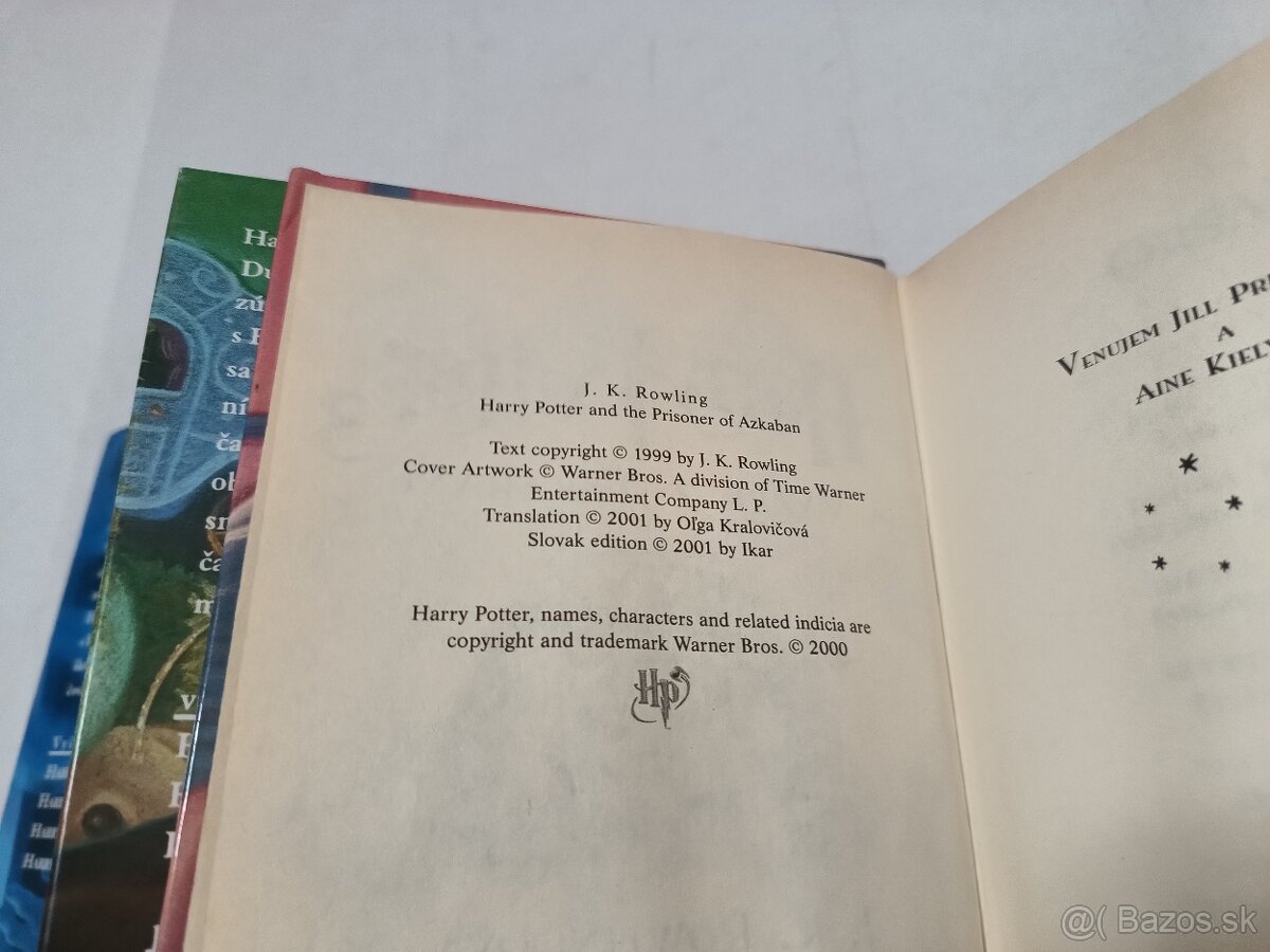 Harry Potter 1-5, prvé vydanie 2000-2003 - 13