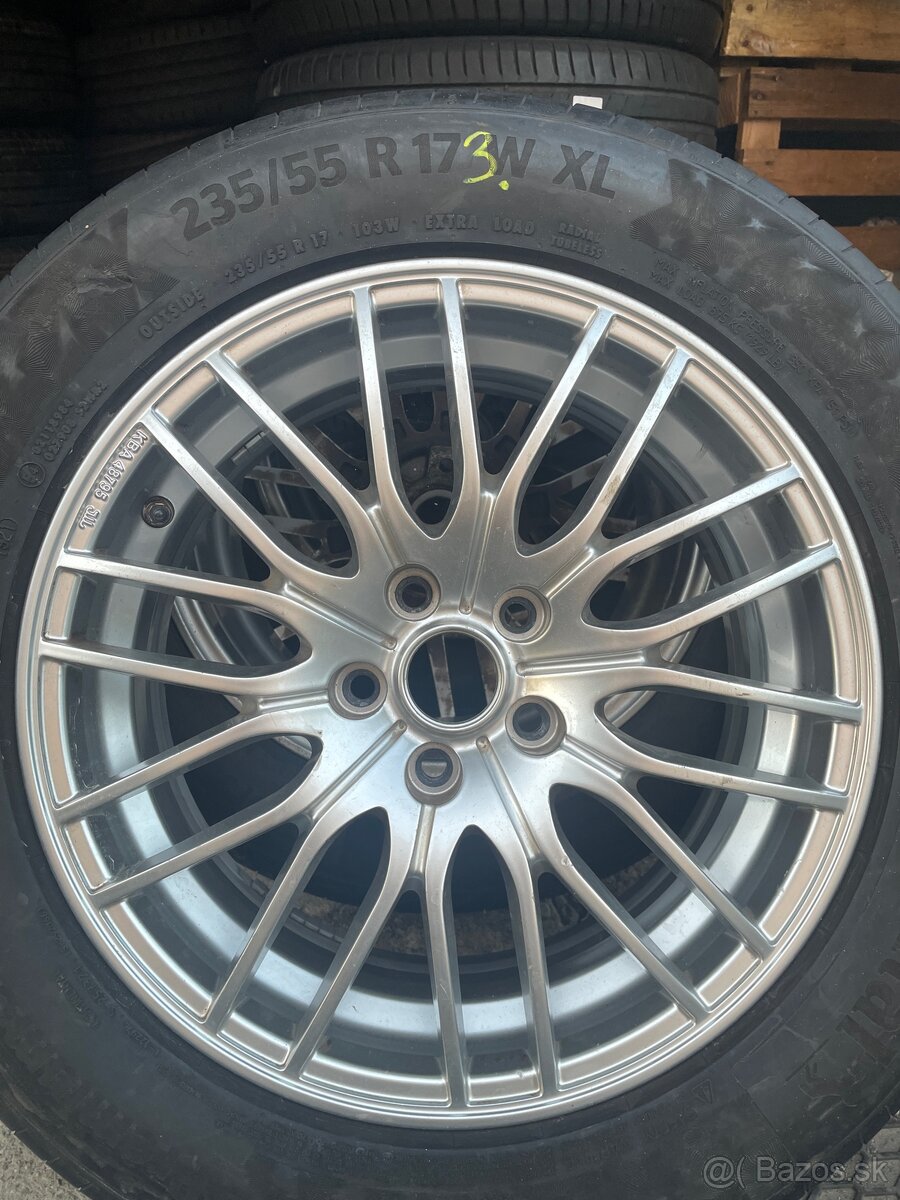 5x112 R17 Alu disky BORBET + Continental 235/55 R17 SADA,383 - 13