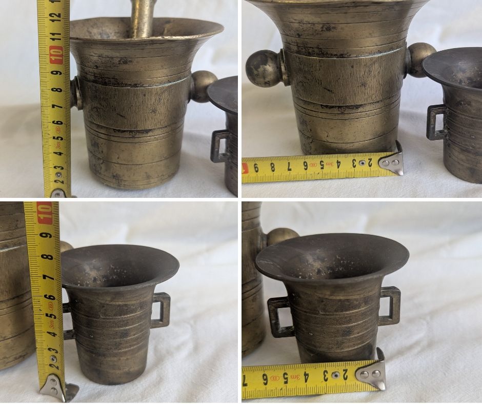 Bulharský čajník, Čutora, Mosadzný mažiar, váza - 13