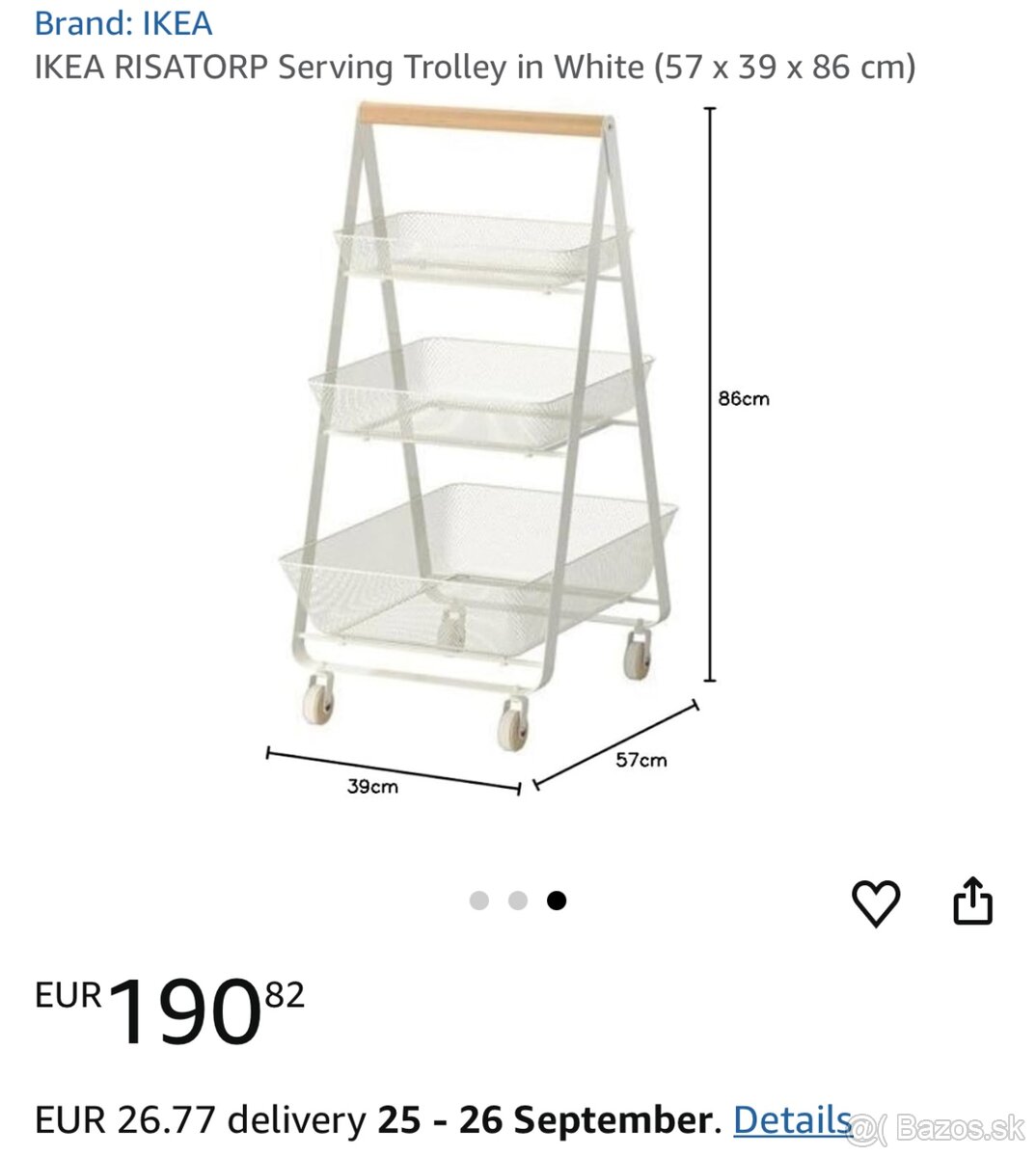 Ikea vozík na kolieskach Risatorp - 13