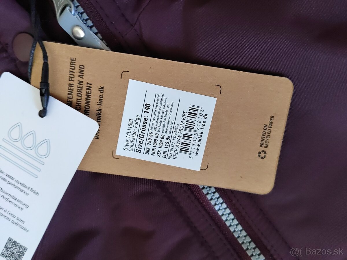 Zimný overal/kombinéza MIKK-LINE v.140 - NOVÉ - 13