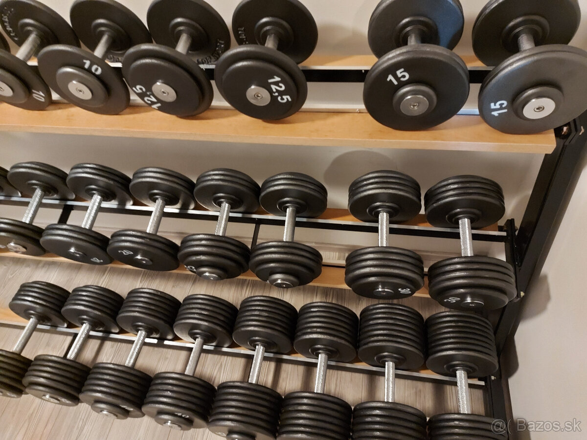 Profi pevné jednoruční činky 2,5-100kg NOVÉ - 13